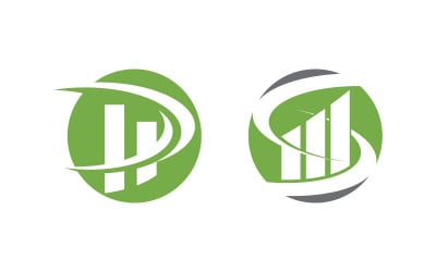 İşletme Finansı simgesi Logo tasarımı illüstrasyonu v3.8