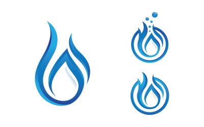 Flames Logo icon illustration vector design template v3.18