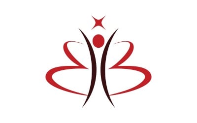 Healthy life Human character logo sign illustration v3.27