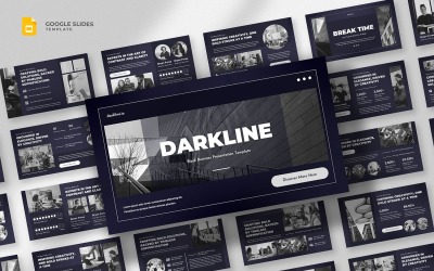 Darkline - Black Google Slides Template