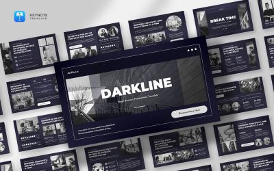 Darkline - Black Keynote Template