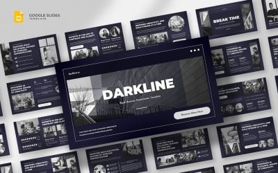 Darkline — черный шаблон Google Slides