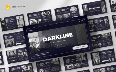 Darkline – Czarny szablon Google Slides