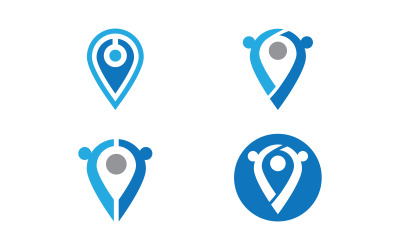 Location point icon vector illustration design Template v3.1