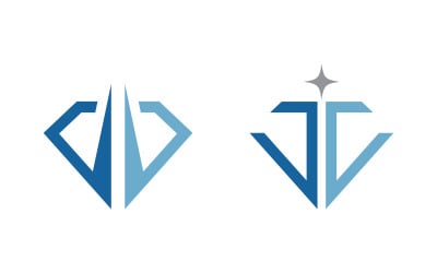 Luxury jewelry Diamond icon Logo vector illustration v4.1