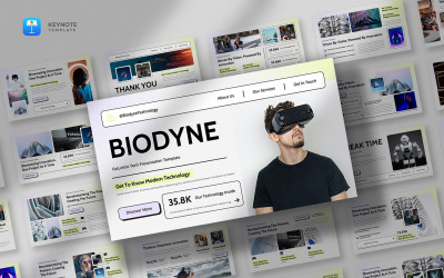 Biodyne - Futuristic Keynote Template