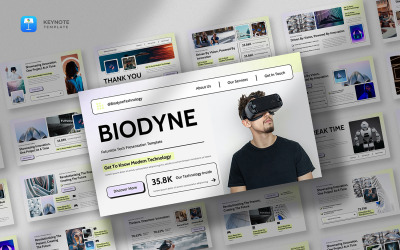 Biodyne - шаблон футуристичного ключового доповіді