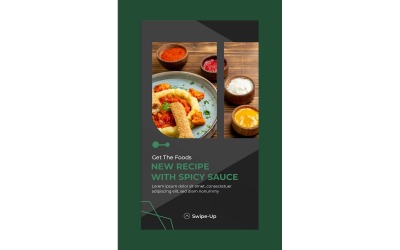 Instagram Stories New Recipe With Spicy Sauce