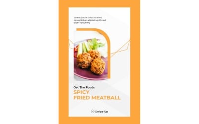 Instagram Stories Spicy Fried Meatball