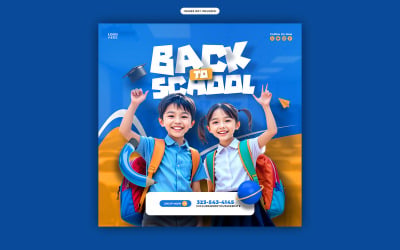 Minimalist Back to School Promo Template