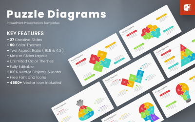 Bulmaca Diyagramları PowerPoint Şablonları