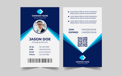 Corporate ID Card Template Ver-8