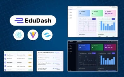 EduDash - React + Vite &amp;amp; Tailwind Education Admin Dashboard