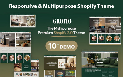 Grotto - Responsief en multifunctioneel meubel Shopify-thema