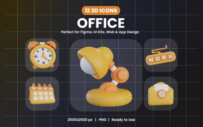 Office 3D图标包设计