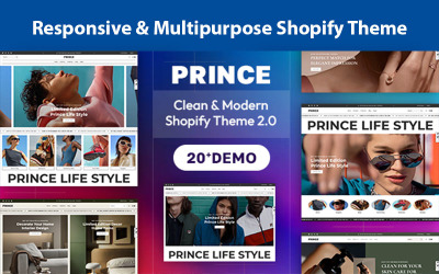 Prince - Responzivní a víceúčelová šablona Shopify pro všechny obchody