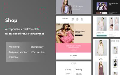 Shop - eCommerce Responsive Email Template