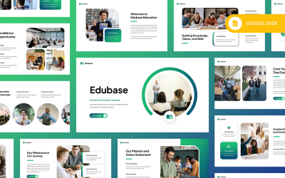 Edubase - Mall för Google-presentationer för utbildning
