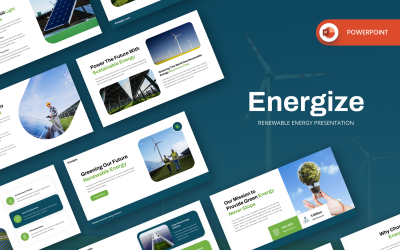 Energize – Szablon programu PowerPoint dotyczący energii odnawialnej