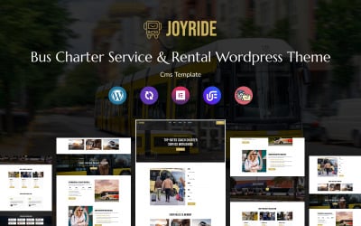Joyride - Wielofunkcyjny responsywny motyw WordPress dla usług wynajmu i wynajmu autobusów