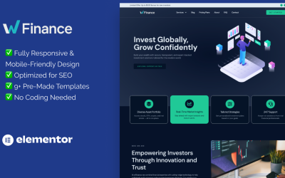 WFinance Investment &amp;amp; Wealth Management – Elementor-Vorlage