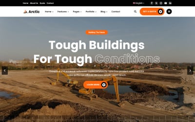 Arctic Construction Industry Business Template