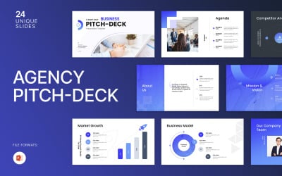 Business Pitch Desk Presentation Template