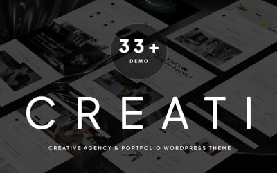 Creati – 现代创意机构和极简作品集 WordPress 主题
