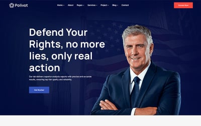 Polivot - Election &amp;amp; Political Elementor WordPress Theme