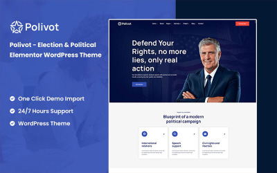 Polivot – Wahl- und politisches Elementor-WordPress-Theme