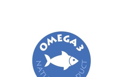 Premium Omega-3 Fish Icon for Health &amp;amp; Wellness Websites