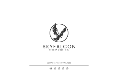 Silhouette Falcon Logo Design