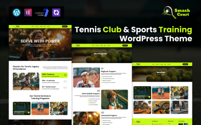 SmashCourt – тема WordPress для теннисного клуба и спортивных тренировок