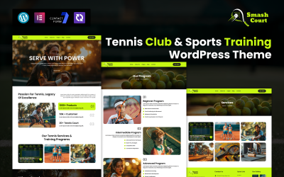 SmashCourt – WordPress šablona pro tenisový klub a sportovní trénink