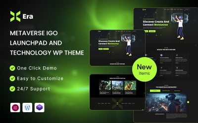Xera – Metaverse IGO Launchpad &amp;amp; Technology WordPress Theme