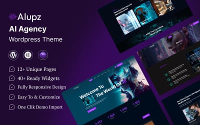 AIupz - AI 代理 WordPress 主题