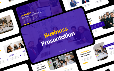 Mall för företagspresentation PowerPoint