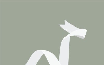 Elegante diseño de banner de cinta blanca para sitios web modernos