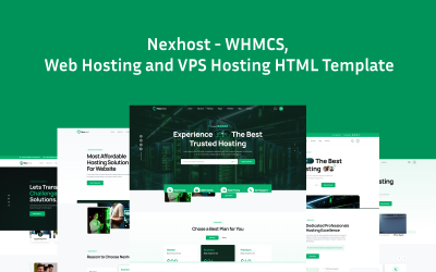 Hébergement Nexhost - Modèle HTML WHMCS, hébergement Web et VPS