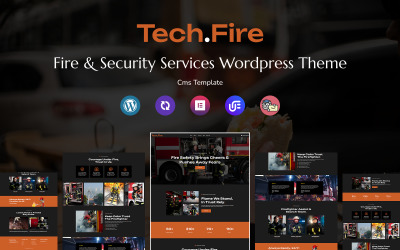 Tech.Fire - Yangın ve Güvenlik Hizmetleri Çok Amaçlı Duyarlı WordPress Teması
