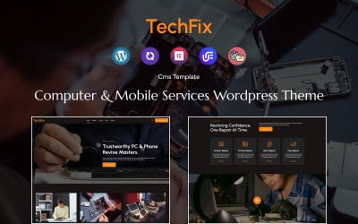 Techfix - Motyw WordPress dla usług komputerowych i mobilnych