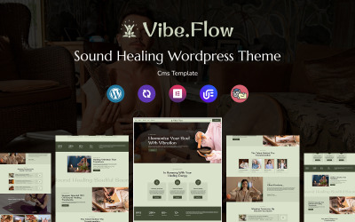 Vibe.Flow - багатоцільова адаптивна тема WordPress для звукової терапії