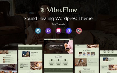 Vibe.Flow – wielofunkcyjny, responsywny motyw WordPress do terapii dźwiękiem