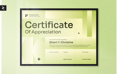 Certificato di gradiente calmo
