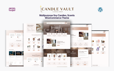 Candle Vault - Çok Amaçlı Soya Mumları | Ev Yapımı Hediye | Wellness Scents WooCommerce Teması