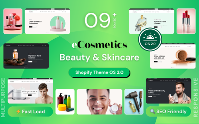 eCosmetics – Skönhet och hudvård Shopify-tema 2.0