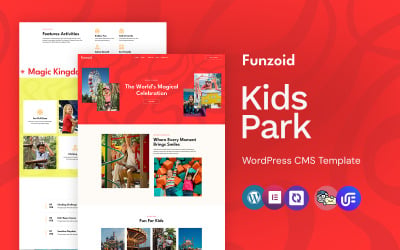 Funzoid - Tema WordPress Elementor per parchi e club di divertimento per bambini