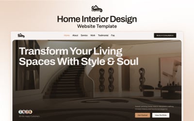 Layoutly – Modelo de site de design de interiores moderno