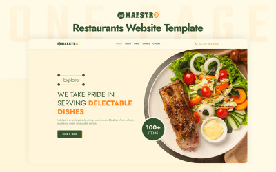 Maestro – 高级多页餐厅 Elementor 模板