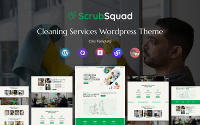 ScrubSquad - Takarítási szolgáltatások többcélú reszponzív WordPress sablon